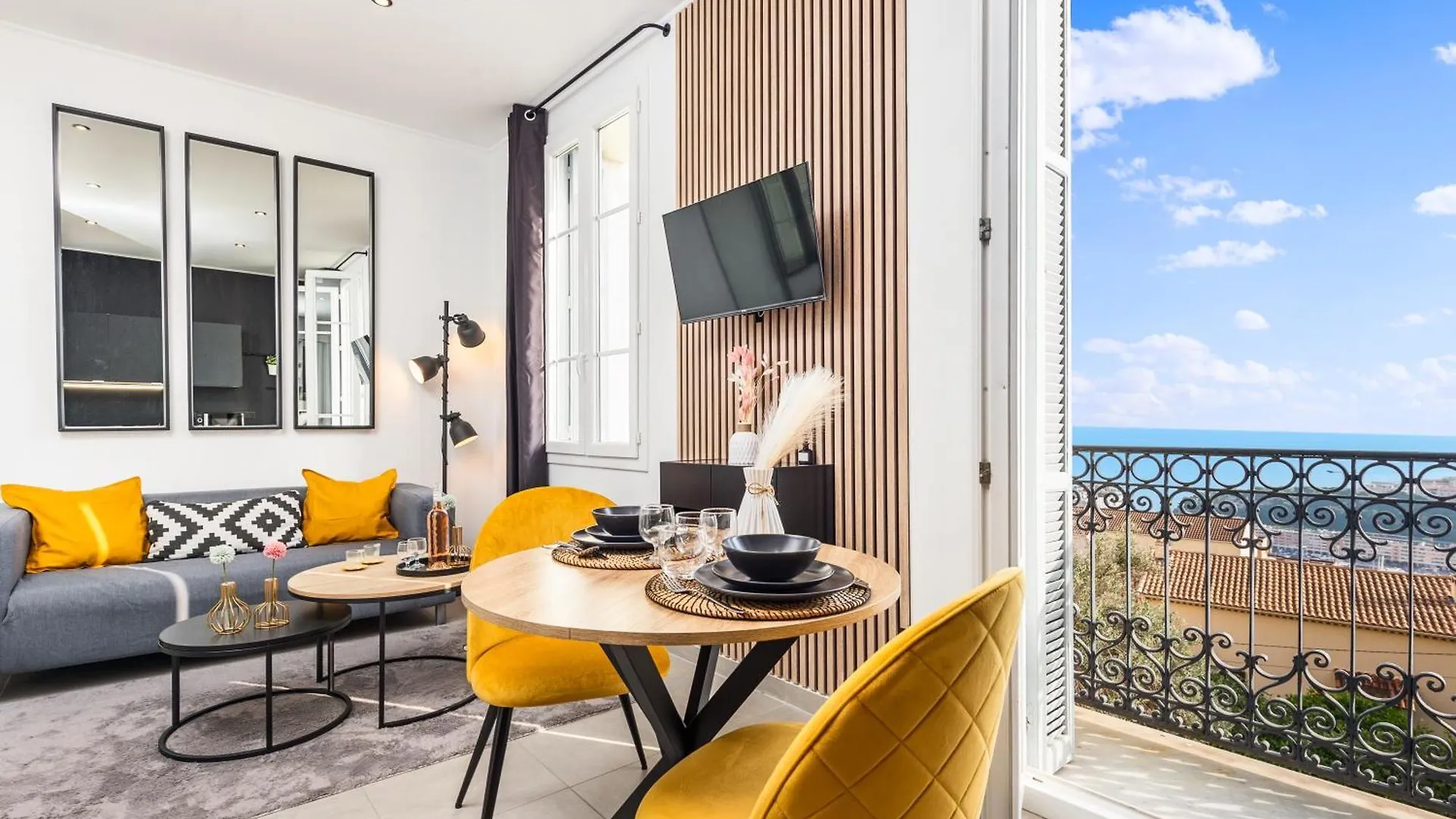 公寓 Frontiere Monaco - Splendide 2 Pieces - Vue Mer 博索莱伊 法国